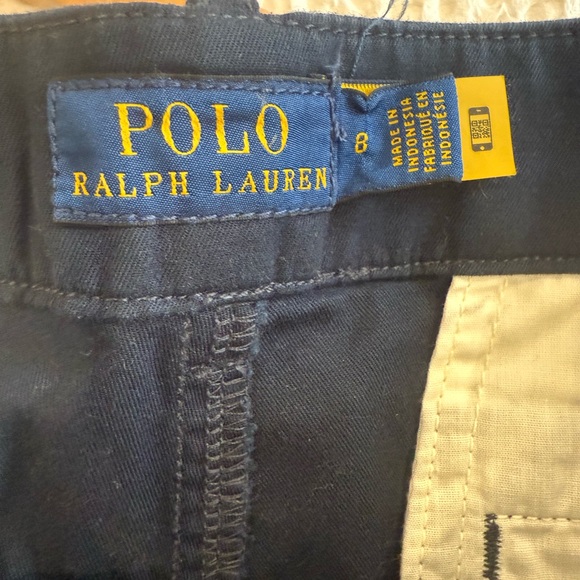 Polo Ralph Lauren Chino Shorts Embroidered All Over Pony Logo Stretch Classic 8 - Picture 4 of 4